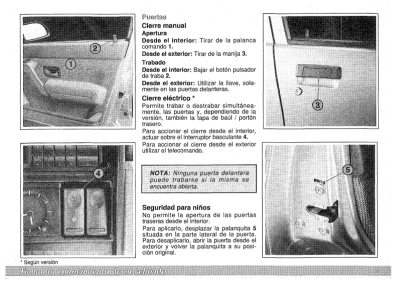 Renault R 19 chamade manual de instrucciones de 1991 instrucciones de uso manual ba 