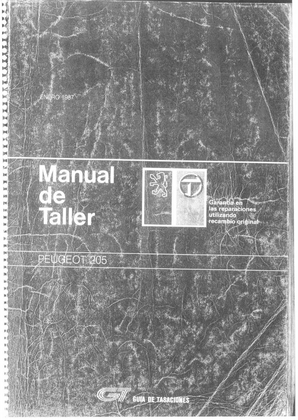 Servicio Reparación Taller Manual y Peugeot 205 1983-1998 cableado para descargar 